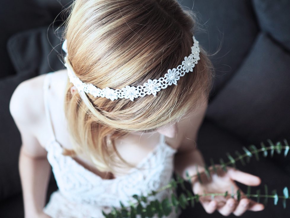 Trachten Boho Blumen Stirnband Geflochten Haarband Kopfband Hairband Rosen