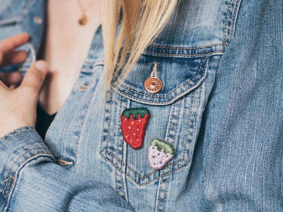 DIY Erdbeer Aufnäher selber machen - Yeah Handmade