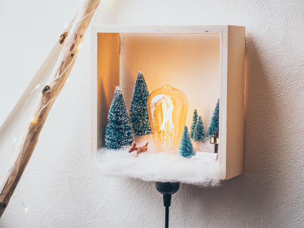 DIY Winterdeko basteln - Weihnachtslichter selber machen - Yeah Handmade